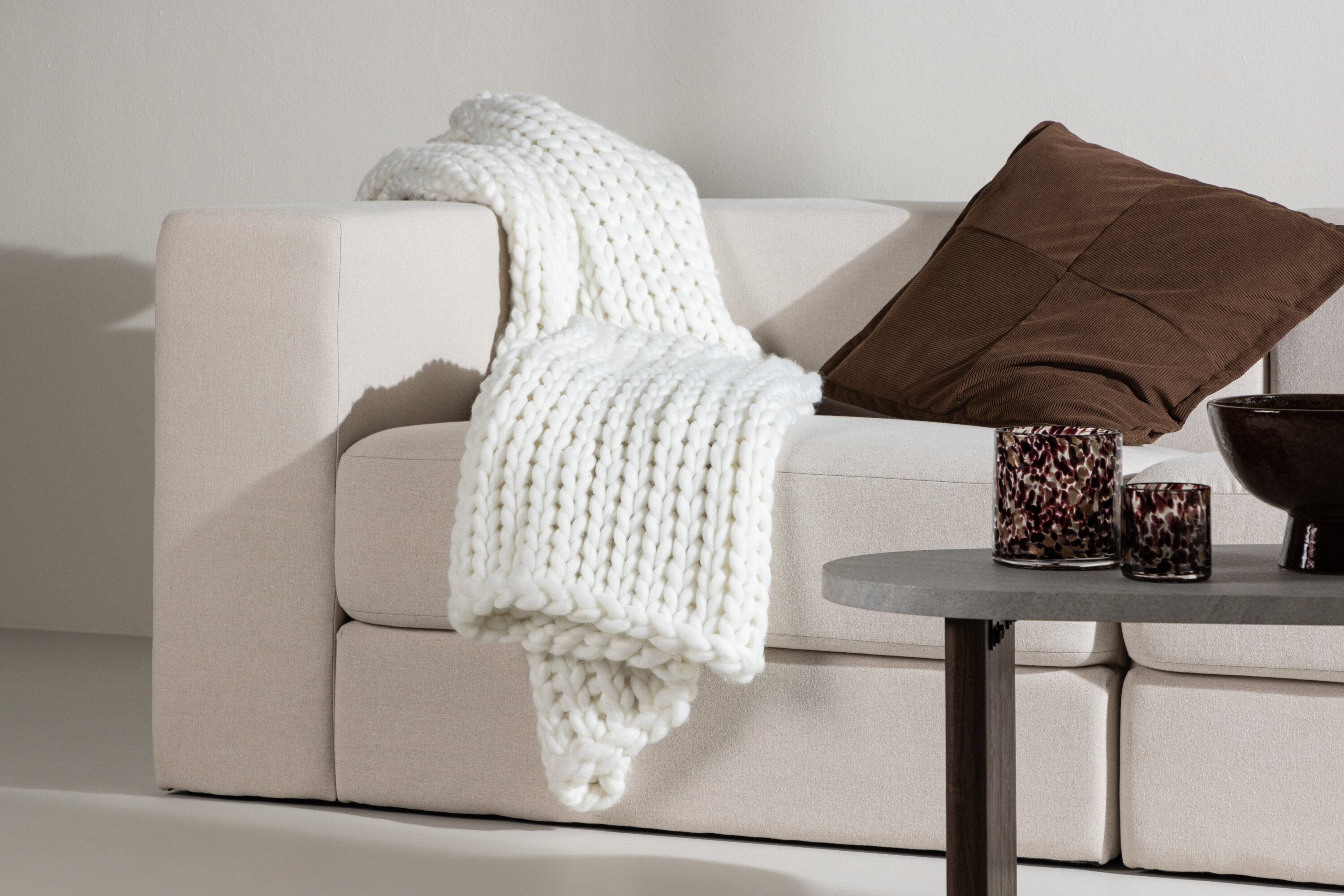 Couvertures KATE 130x170 - Blanc / 100 % polyester