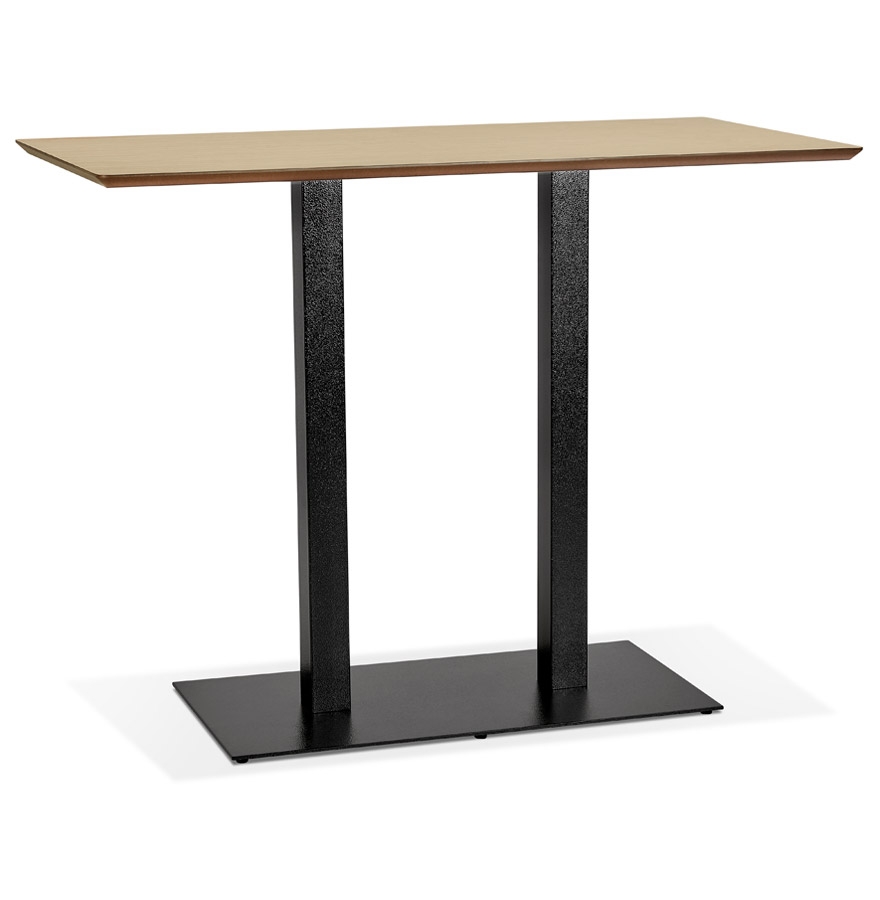 Table haute design ZUMBA BAR | MDF finition chêne naturel | 150x70 cm