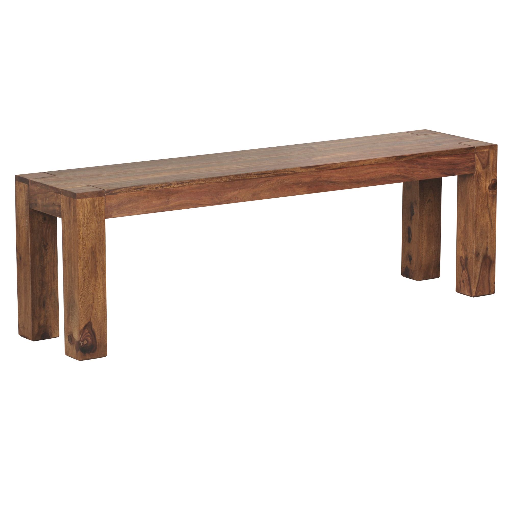 Banc de salle à manger mumbai bois massif sheesham 140 x 45 x 35 cm banc en bois produit naturel banc de cuisine de style maison de campagne