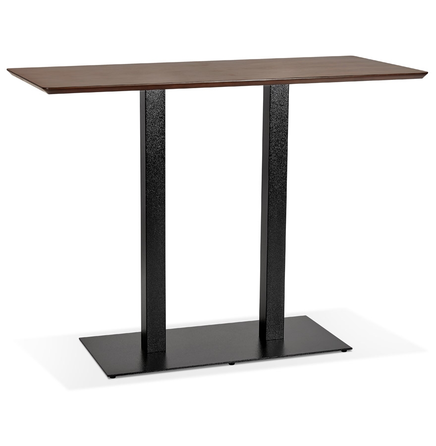 Table haute design ZUMBA BAR | MDF finition noyer | 150x70 cm