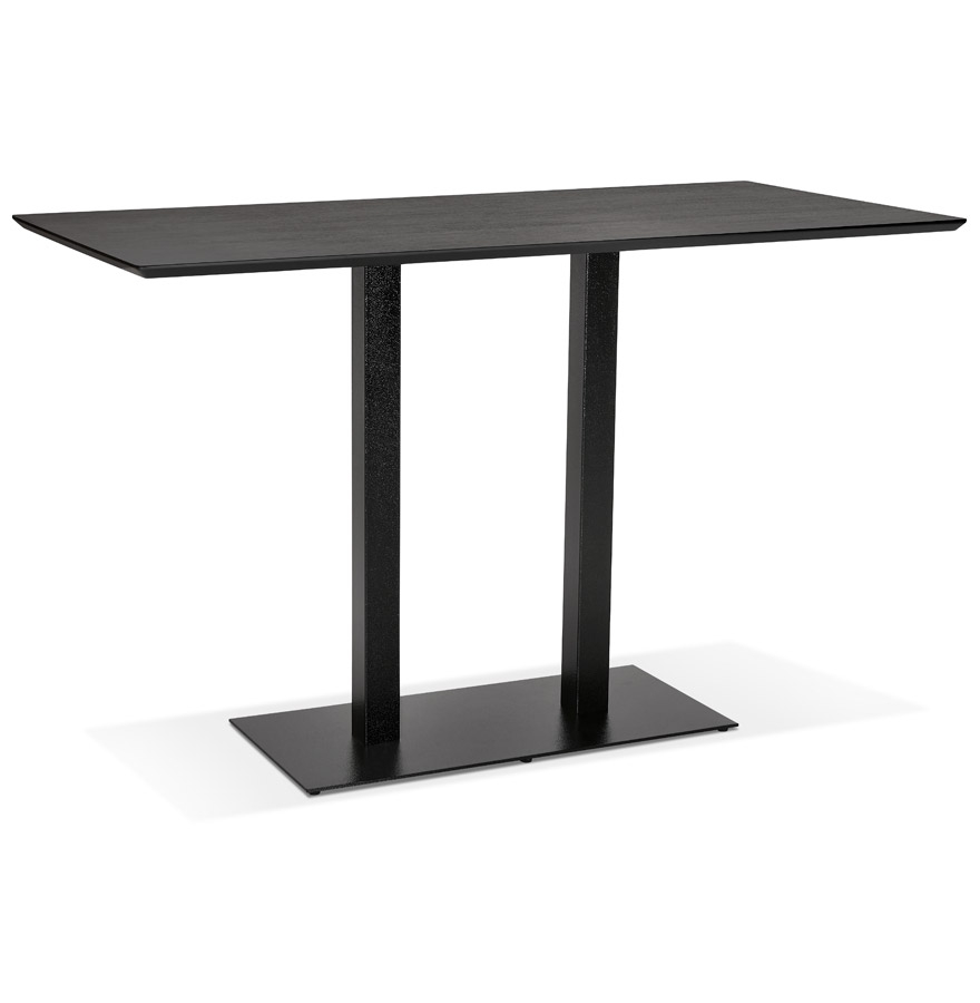 Table haute design ZUMBA BAR | MDF finition frêne noir | 180x90 cm
